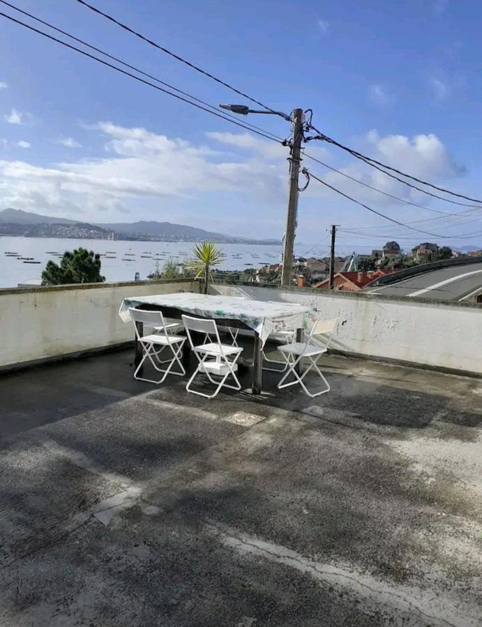 Praia Da Borna 1C Piscina Barbacoa Moaña Exterior foto